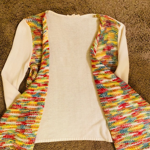 Colorful No Button Sweater - Picture 7 of 7
